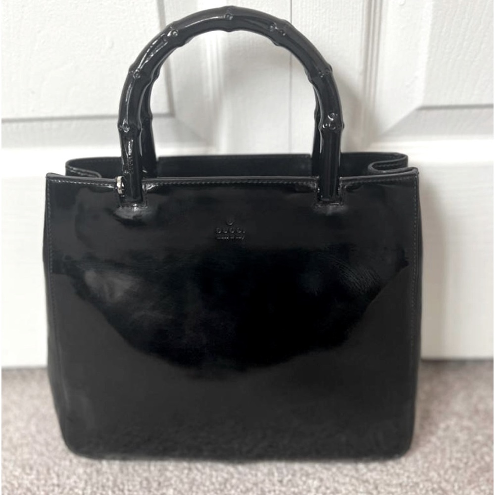 Gucci leather tote bag
